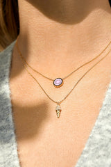 Estella Bartlett Pink Enamel Dream Big Necklace
