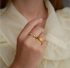 Enamel Copenhagen Ring Isolde - Peach