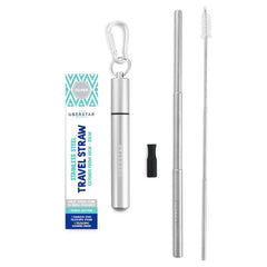 Uberstar - Silver Travel Straw