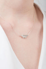 Amanda Coleman Silver Butterfly Necklace
