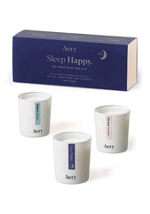 Aery Sleep Happy Set of Three Votive Candles