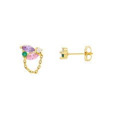 Estella Bartlett Crystal Stud Earrings Gold Plated