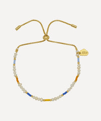 Pearl and Colour Pop Beaded Slider Bracelet