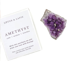 Lotus & Lapis Amethyst Druze Grade A Boxed