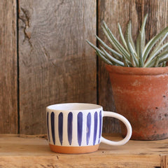 Sass & Belle Paros Blue Stripe Mug