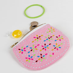 Rex Pink Beaded Purse