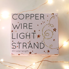 Copper Battery Powered LED Wire String Lights