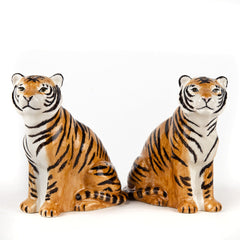 Quail Ceramics Tiger Salt & Pepper Shakers