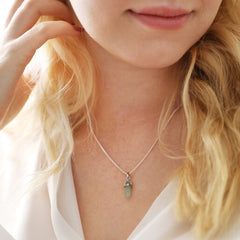 Lisa Angel - Silver Adventurine Point Necklace