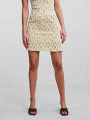 Pieces Taylin Smock Skirt - Buttercream Floral