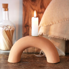 Lisa Angel - Terracotta Arch Candlestick Holder