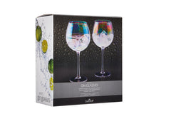 Barcraft Set of 2 Iridescent Gin Glasses