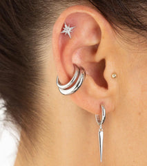 Scream Pretty - Silver Starburst Stud Earrings