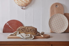 OYOY Living Bamboo Grid Tray - Large / Cherry Red