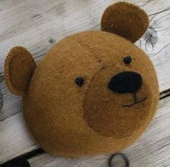 Fiona Walker Baby Bear Cub Head Wall Coat Hook
