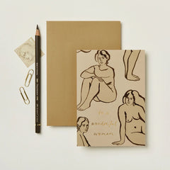Wanderlust Wonderful Woman Card