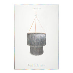 Meri Meri Tinsel Chandelier - Silver