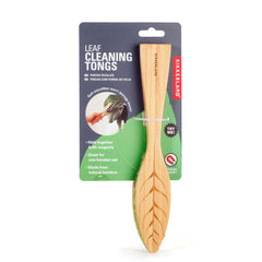Kikkerland Bamboo Leaf Cleaning Tongs