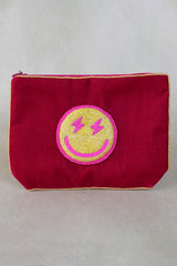My Doris Pink Smiley Lightning Purse - Medium