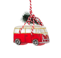 Sass and Belle Coming Home For Xmas Love Camper Van Shaped Bauble
