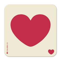 Red Heart Coaster