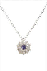 Amanda Coleman Silver Dahlia Necklace - Iolite