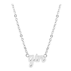 Gin Lettering Necklace