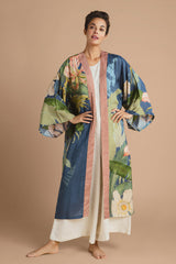 Powder Design - Delicate Tropics Kimono Gown Indigo
