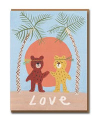 Bear Love Greeting Card - 1973