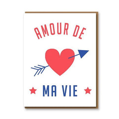1973 Letterpress - Amour de ma vie card