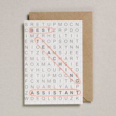 Petra Boase Best Teaching Assistant Word Search Card