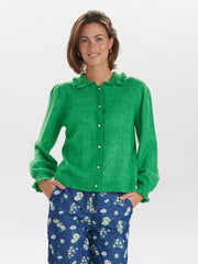 Numph Nuebba Cardigan - Kelly Green