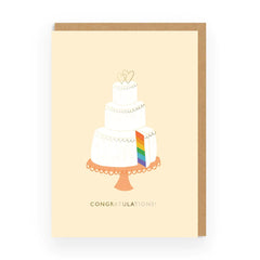 Ohh Deer - Congratulations Rainbow Cake Greetings Card