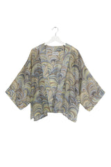 One Hundred Stars Marbelled Green Kimono