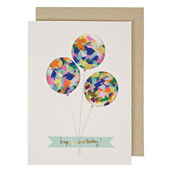 Meri Meri Balloon Confetti Shaker Card