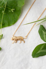 Amanda Coleman Gold Tiger Necklace