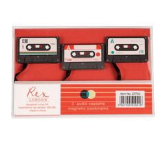 Rex London - Cassette Magnetic Bookmarks - Set of 3