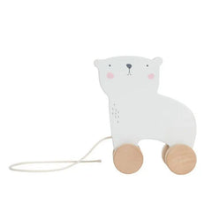 The Little Dutch - Wooden Pull Along Polar Bear