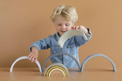 The Little Dutch - Rainbow Wooden Stacker Blue