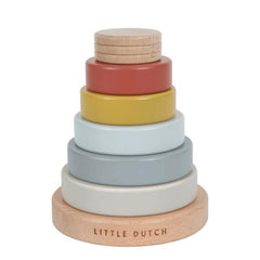 The Little Dutch - Rainbow Wooden Stacking Ring
