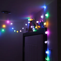 Plug In LED Sherbet Multi-Coloured 7m String Lights