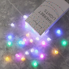 Plug In LED Sherbet Multi-Coloured 7m String Lights