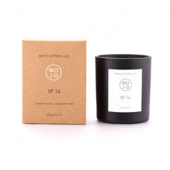 Mojo White Cotton & Lily Soy Wax Candle No. 14