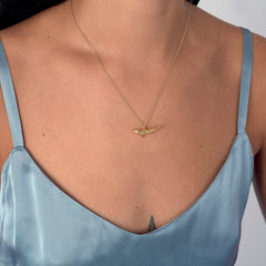 Alex Monroe Baby Blue Whale Necklace