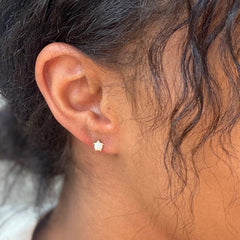 Lisa Angel - Opal Stone Turtle Stud Earring in Gold