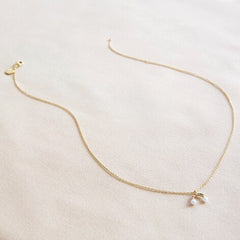 Lisa Angel Necklace - Gold Rainbow Horseshoe