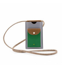 Sticky Lemon Large Phone Pouch - Steel Blue + Brassy Green + Apple Green