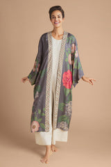 Powder Design - Hedgerow Kimono Gown Pewter