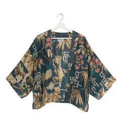One Hundred Stars Bamboo Teal Kimono