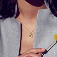 Alex Monroe Nest Structure Circle Necklace